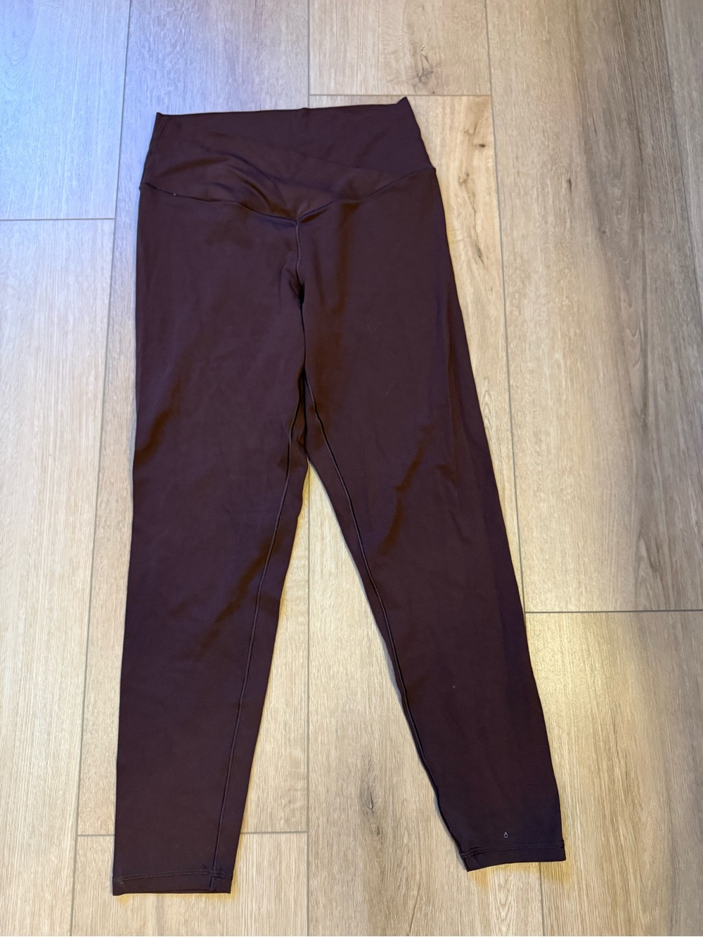Aerie High-Waist Crossover Brown Leggings